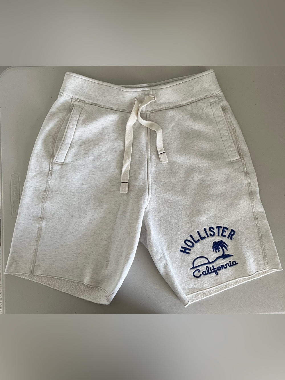 Hollister Men’s Light Gray Fleece Shorts